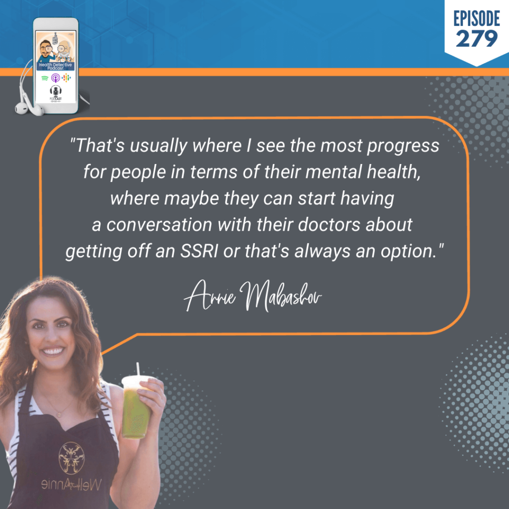 BEATING CANCER, GREAT MOOD, ANNIE MABASHOV, WELL WITH ANNIE, DETECTIVE EV, EVAN TRANSUE, FDN, FDNTRAINING, HEALTH DETECTIVE PODCAST, HEALTH COACH, HEALTH, FOOD, PROTEIN, CANCER, MOODS, PROGRESS, MENTAL HEALTH, DOCTOR, SSRI, OPTIONS
