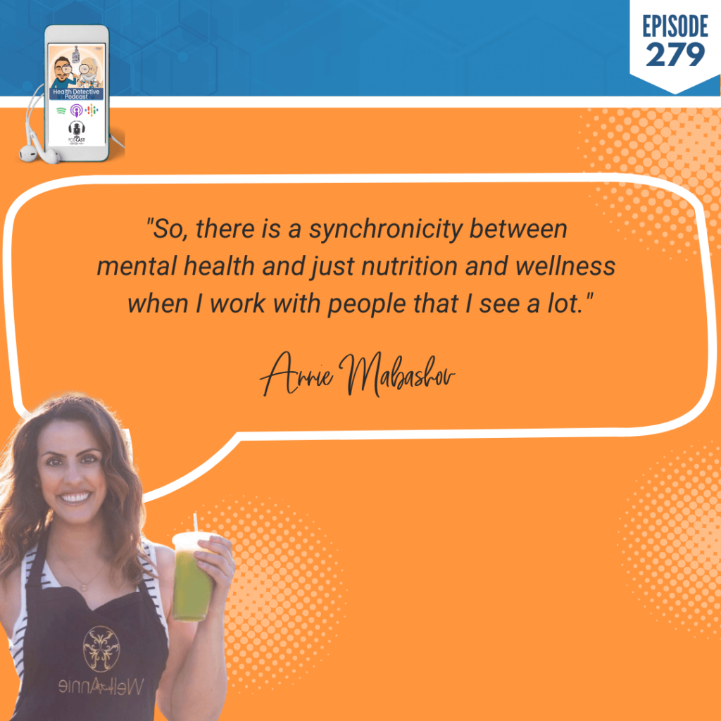BEATING CANCER, GREAT MOOD, ANNIE MABASHOV, WELL WITH ANNIE, DETECTIVE EV, EVAN TRANSUE, FDN, FDNTRAINING, HEALTH DETECTIVE PODCAST, HEALTH COACH, HEALTH, FOOD, PROTEIN, CANCER, MOODS, SYNCHRONICITY, MENTAL HEALTH, NUTRITION, WELLNESS, WORK